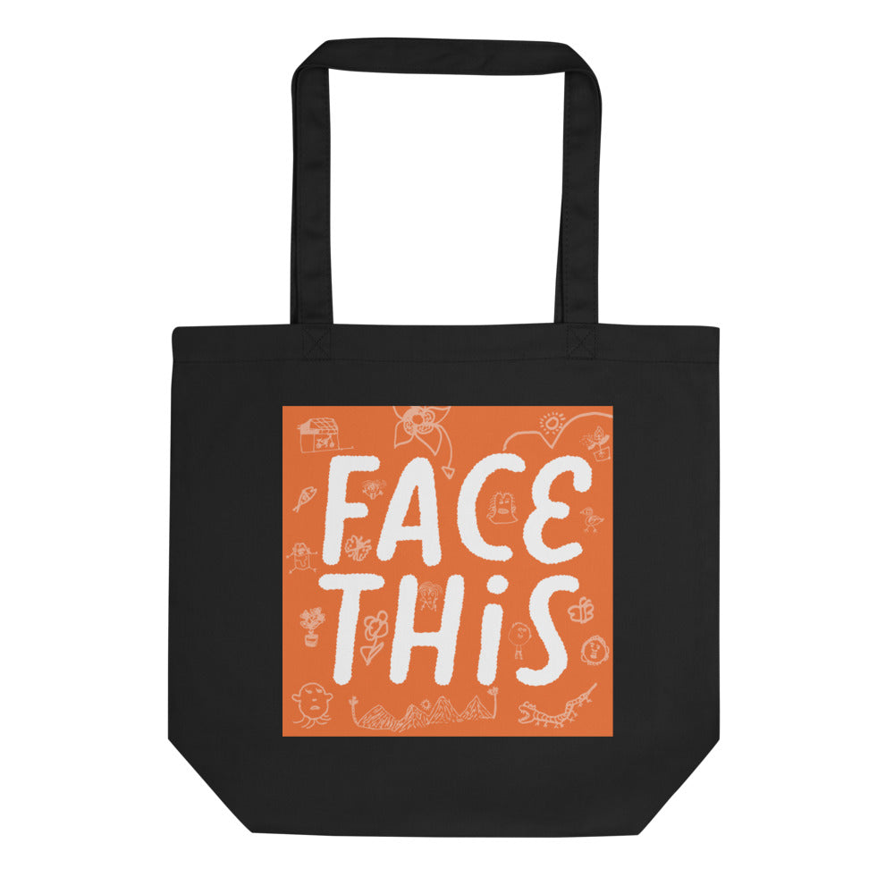 Face This Logo Tote Bag - Red
