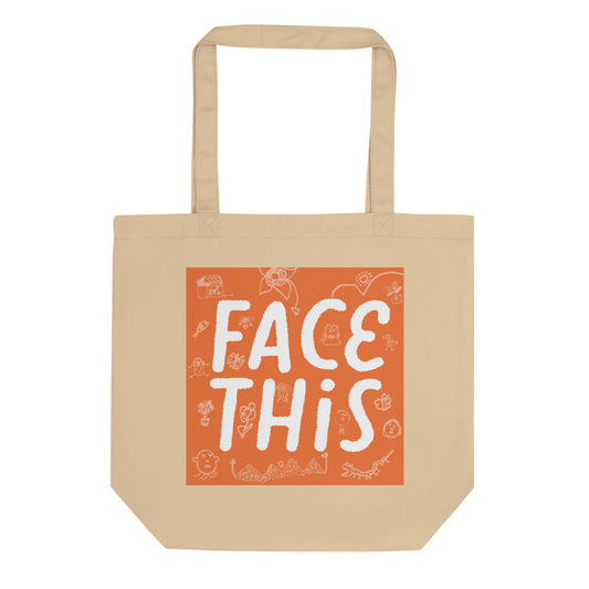 Face This Logo Tote Bag - Red