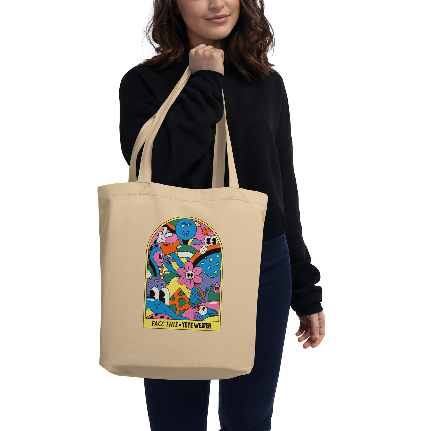 Yeye Weller x Face This Eco Tote Bag