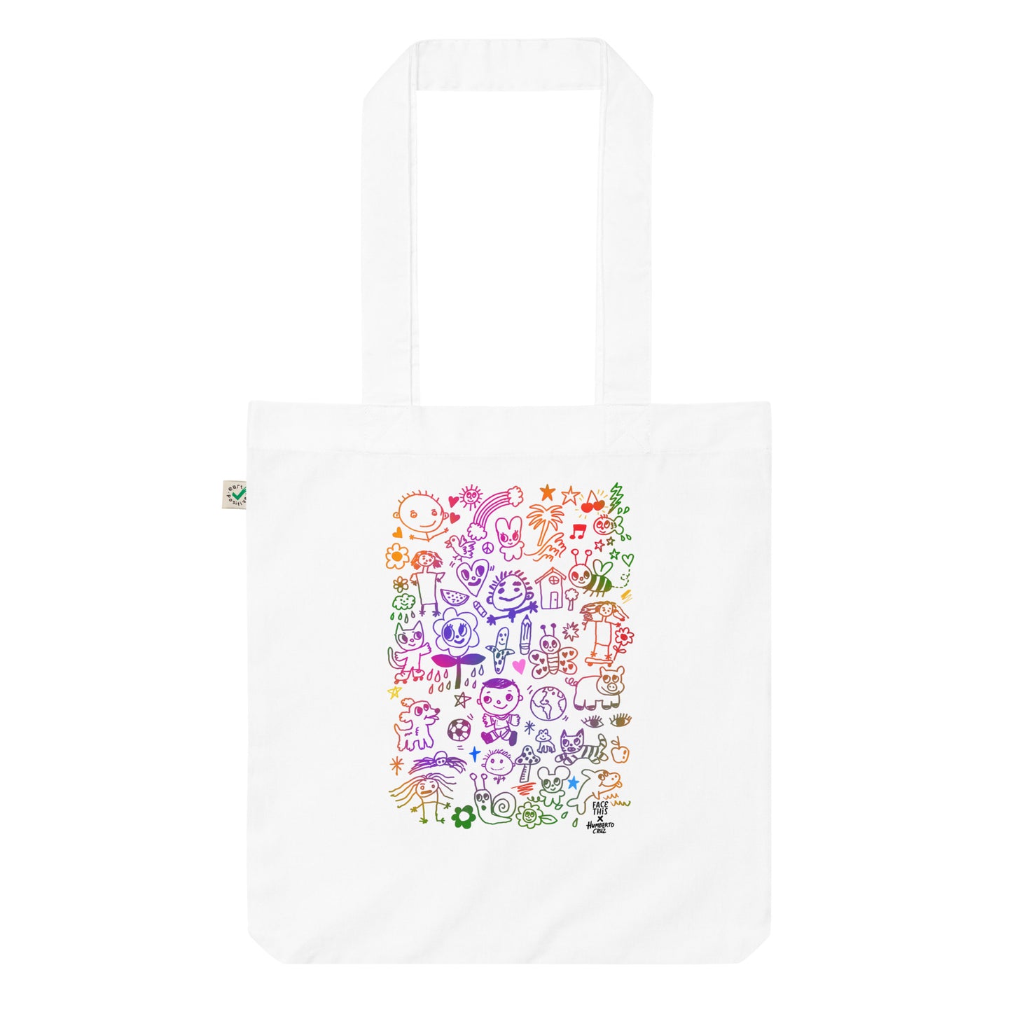 Humberto Cruz x Face This organic tote bag