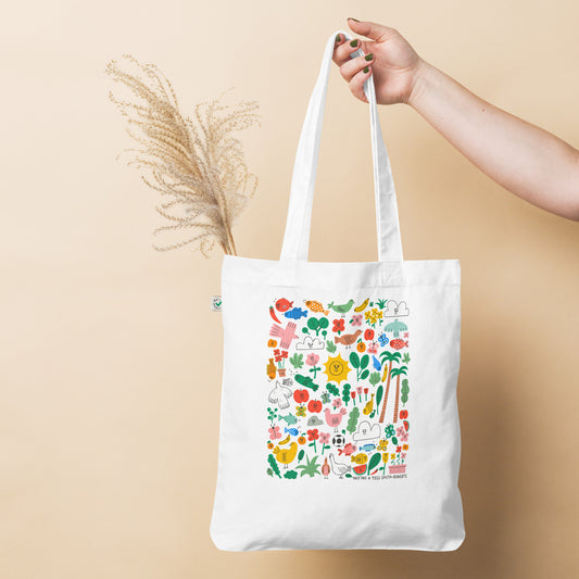 Tess Smith-Roberts x Face This Organic fashion tote bag
