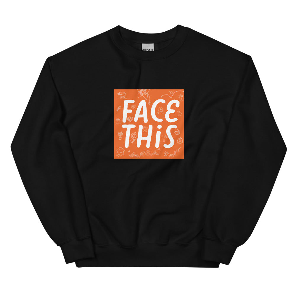 Face This Logo Sweater - Red