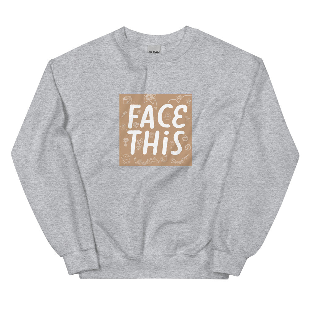 Face This Logo Sweater - Brown