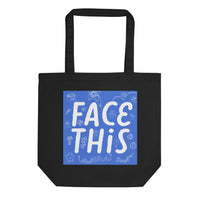 Face This Logo Tote Bag - Blue