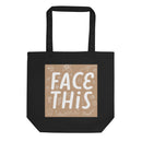 Face This Logo Tote Bag - Brown