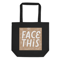 Face This Logo Tote Bag - Brown