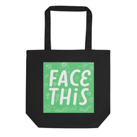 Face This Logo Tote Bag - Green