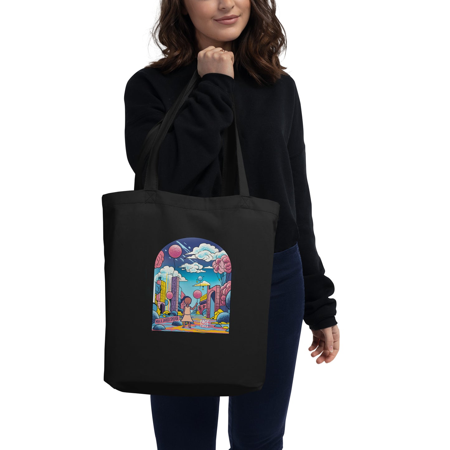 Jared Sylvia x Mia - Face This Eco Tote Bag