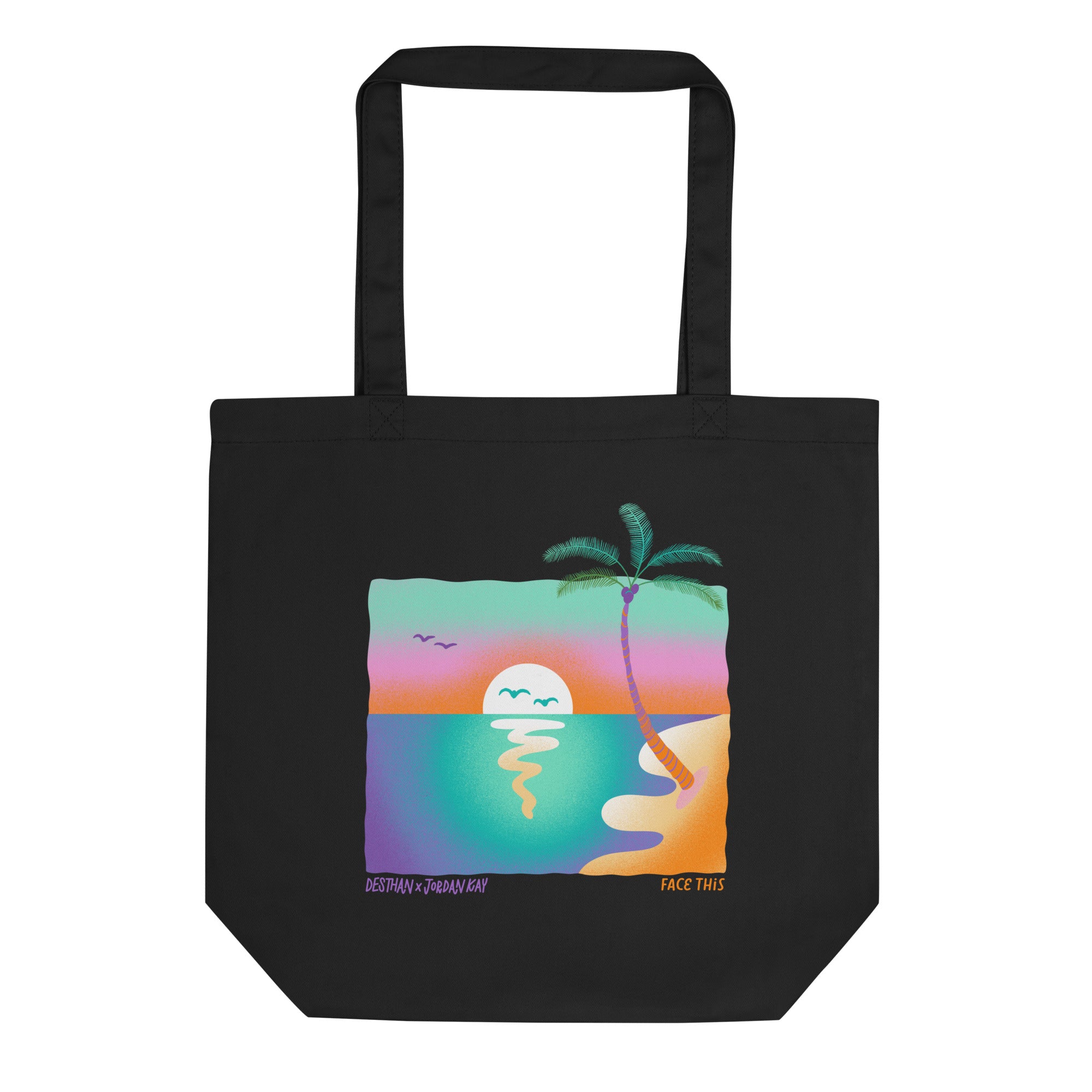 Face This tote bags