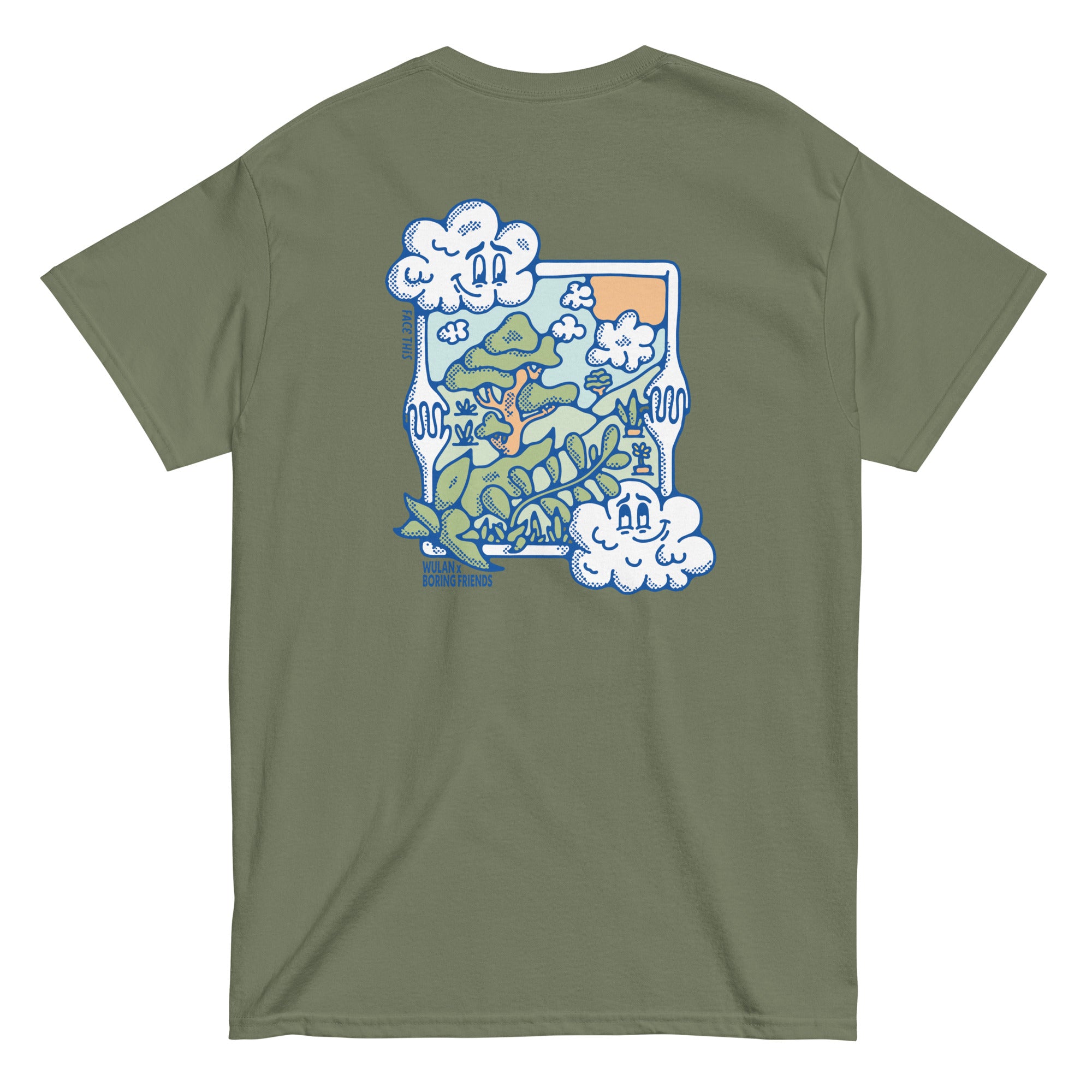 Boring Friends x Face This T-shirt [back]