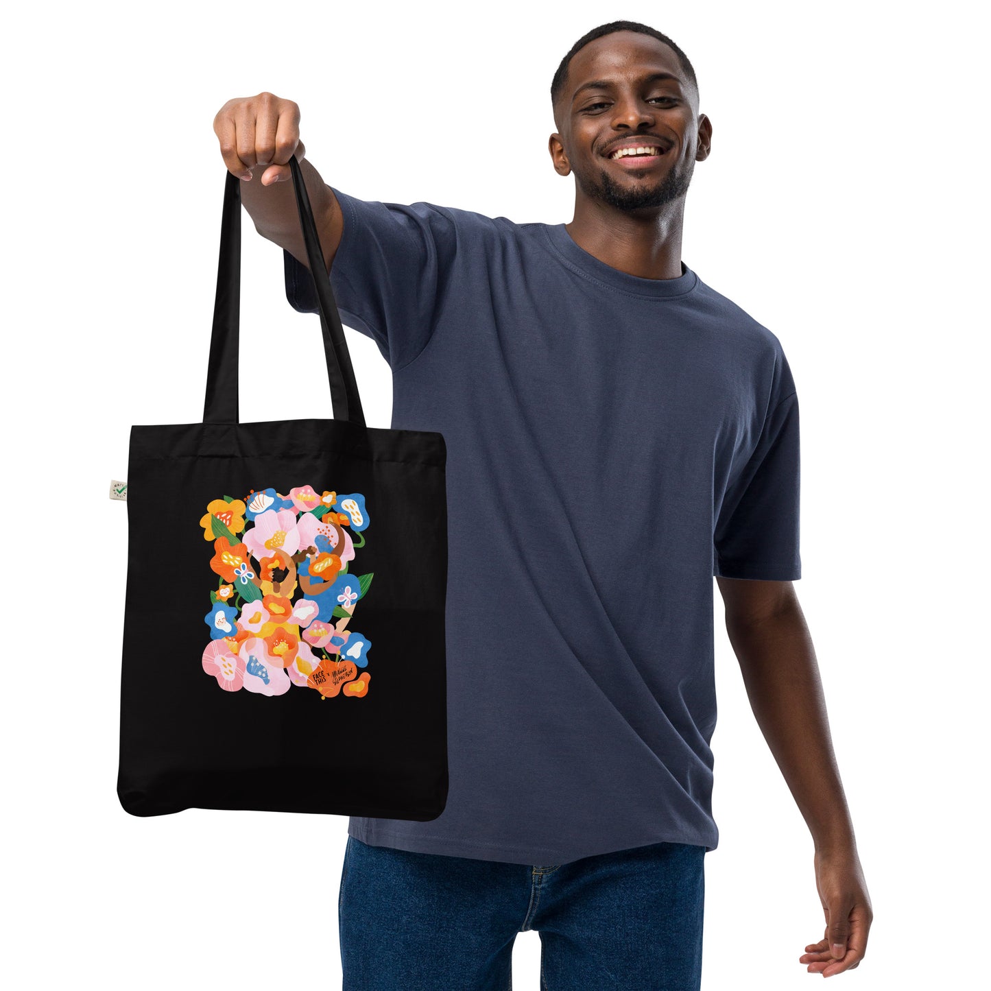 Maggie Stephenson x Face This tote bag