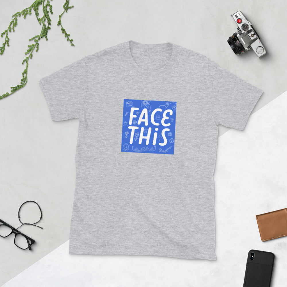 Face This Logo T-shirt - Blue