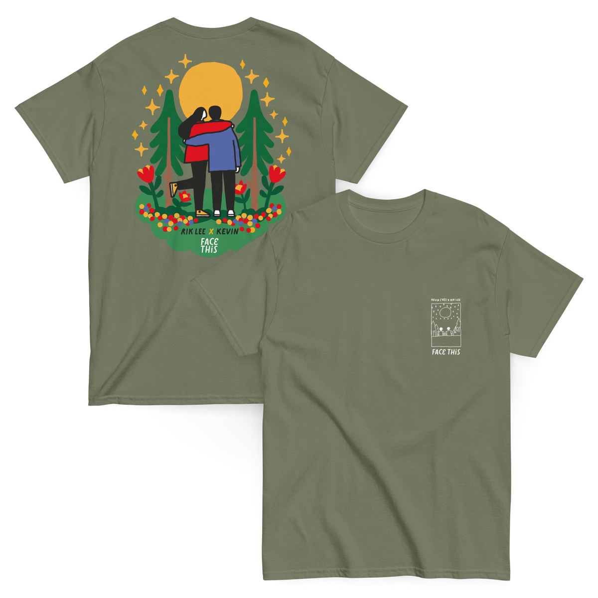 Rik Lee x Kevin (10) T-shirt [back] | Face This