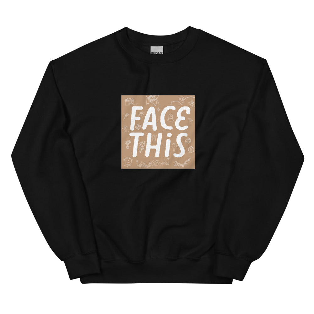Face This Logo Sweater - Brown