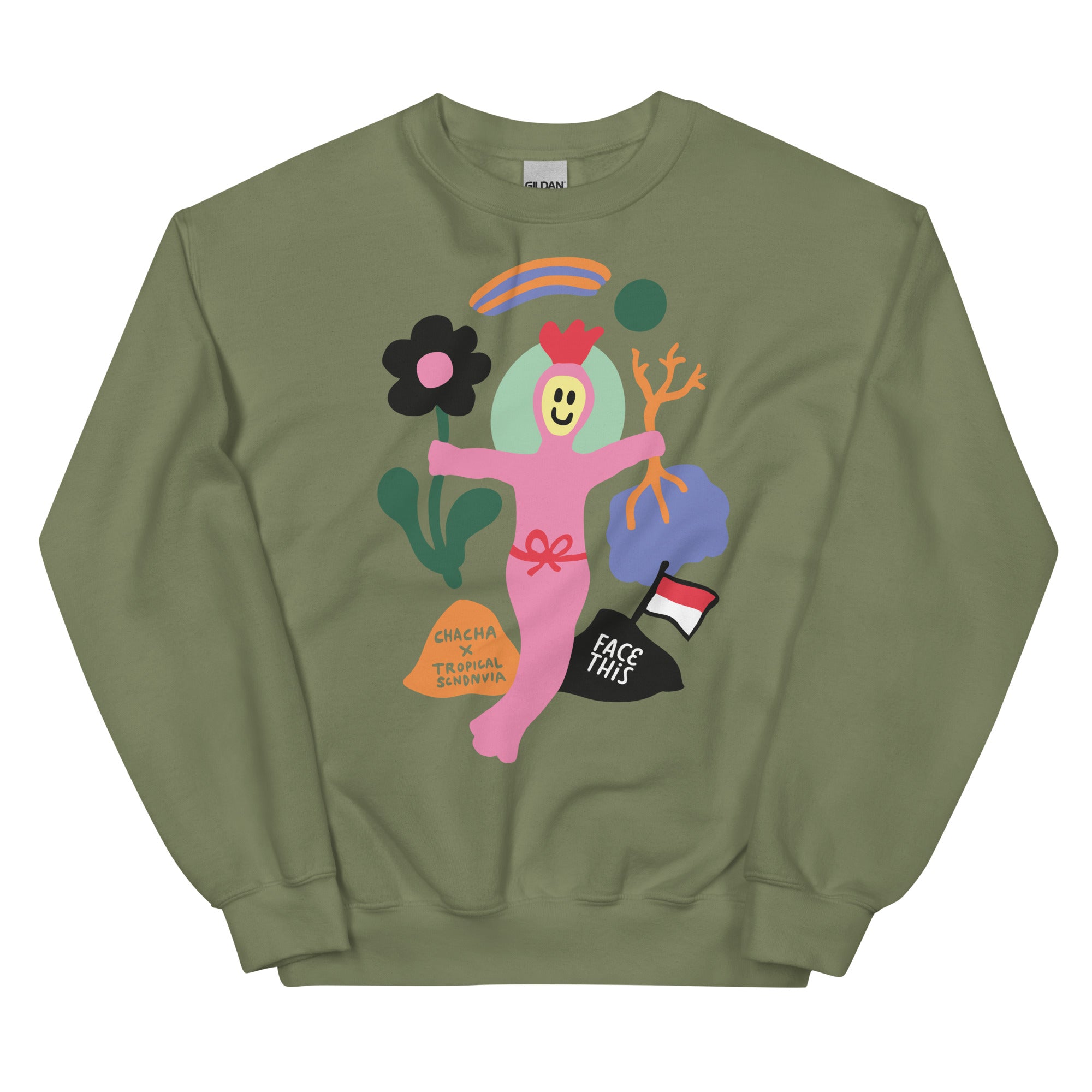 Tropical Scandinavia x Chacha (8) Face This Sweater