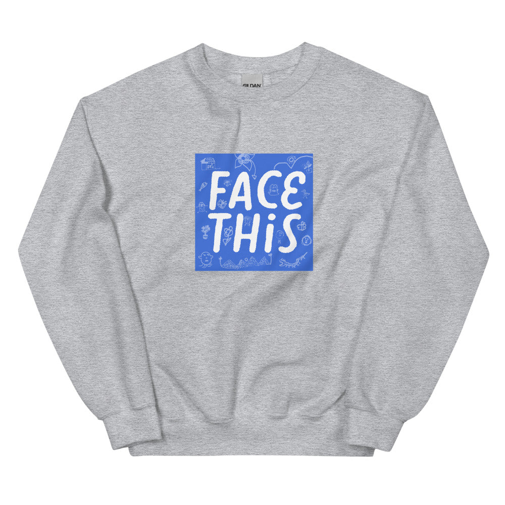 Face This Logo Sweater - Blue