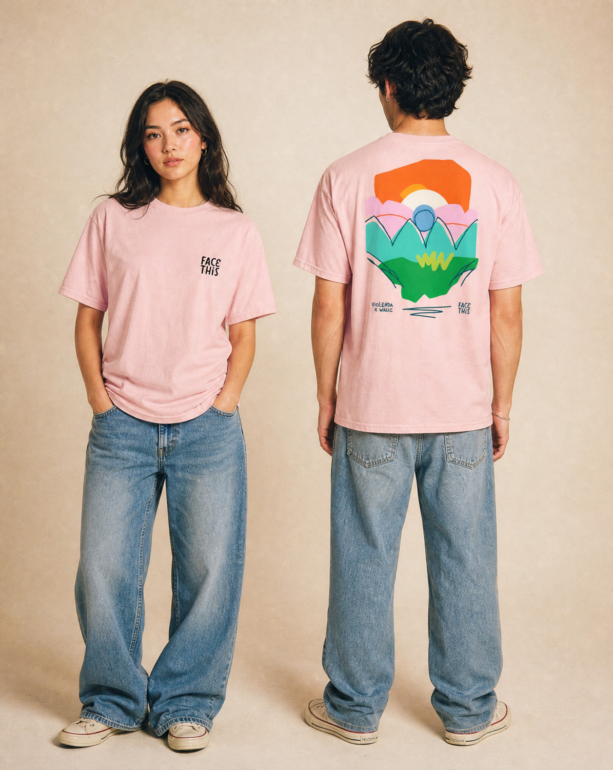 WallC x Violenda (9) T-shirt [back] | Face This