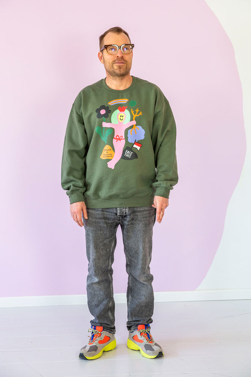 wearable-art-collab-tropical-scandinavia-face-this-chacha-t-shirt-sweater-7